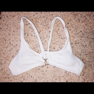 white bikini top